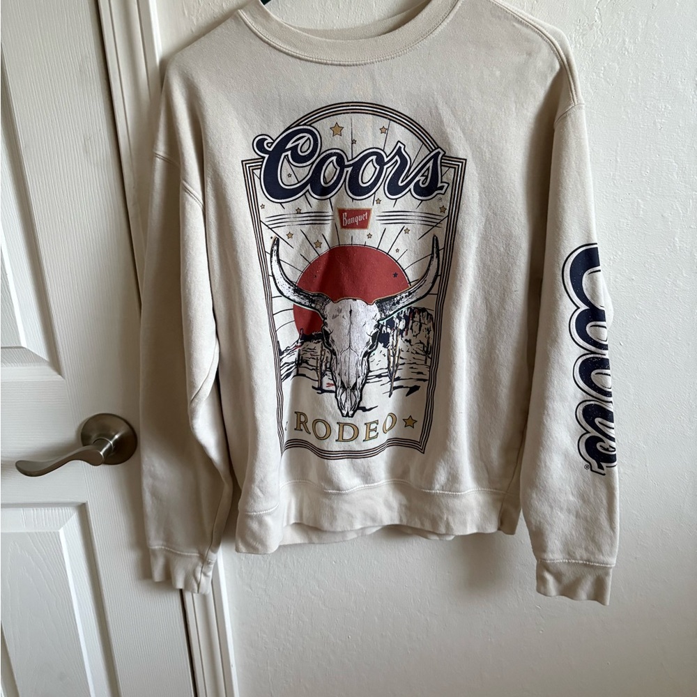 Rodeo Graphic Crewneck Sweatshirt - Cream